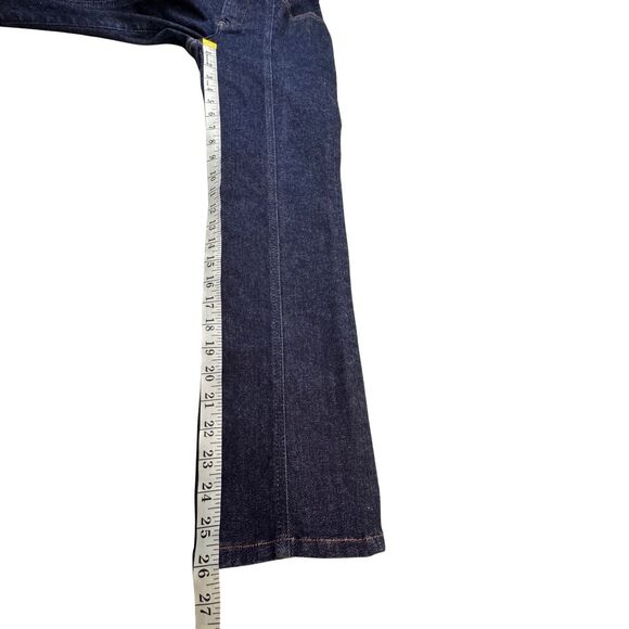 Anthropologie Pilcro Jeans Size 27 Front Seam Dark Wash Straight Leg Cropped - Picture 9 of 13